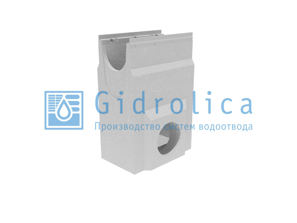 Пескоулавливающий колодец бетонный (СО-200мм), односекционный, с оцинкованной насадкой ПКП 50.33 (20).74(70) - BGU-Z