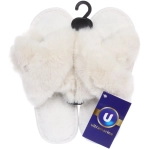 Тапочки женские домашние «TWIN», цвет белый, р-р 36-37