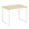 Metal System Стол письменный на О-образном м/к БО.СП-1 Акация Лорка/Металл Белый 1000*720*750