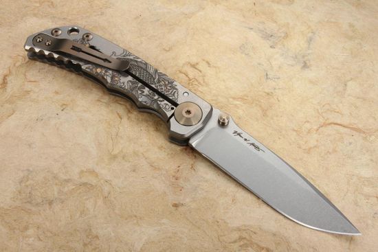 Нож Spartan Blades Harsey KOI, сталь S45VN, рукоять - серый титан