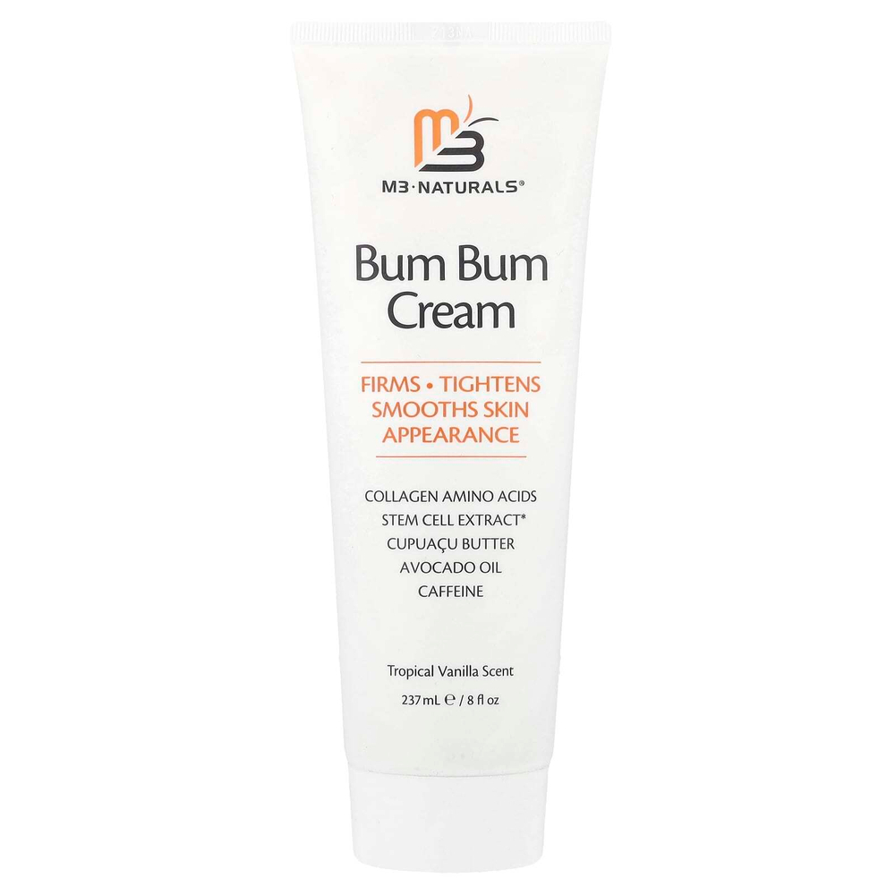 M3 Naturals, Bum Bum Cream, тропическая ваниль, 237 мл (8 жидк. Унций)