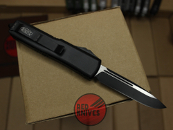 Нож Microtech UTX-85 A+++ Standard S/E - черная рукоять, стандартный черный клинок