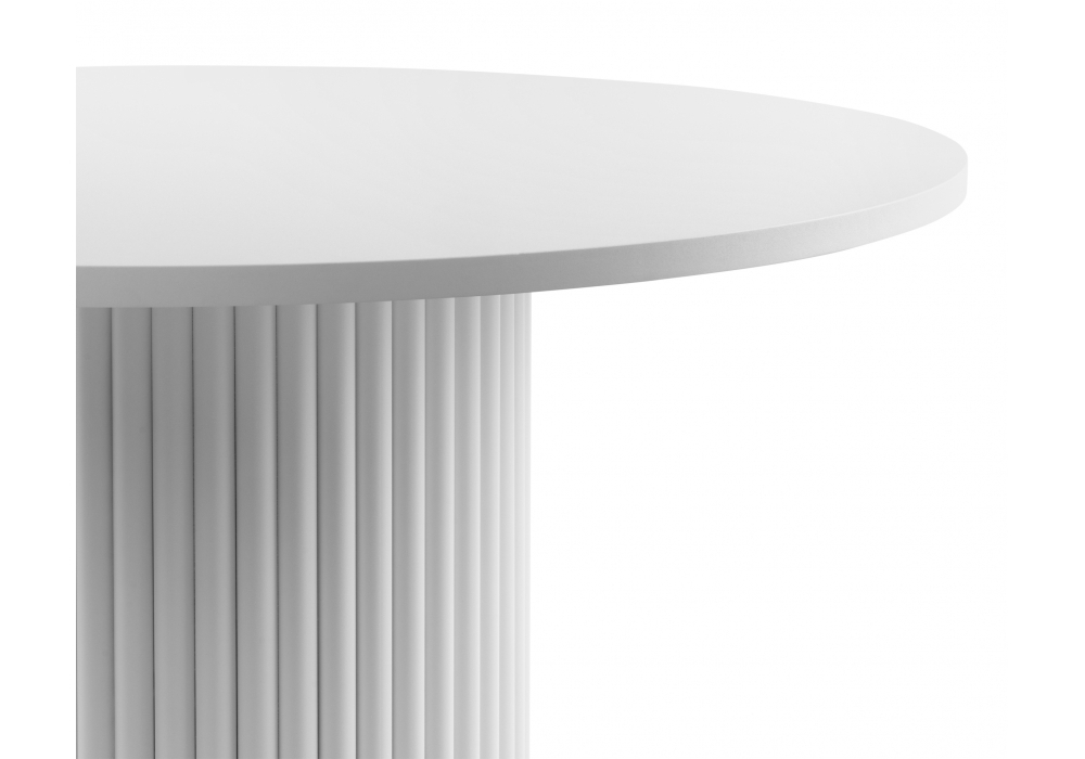 Стол деревянный Woodville Барел 90 белый, белый, ножки белые