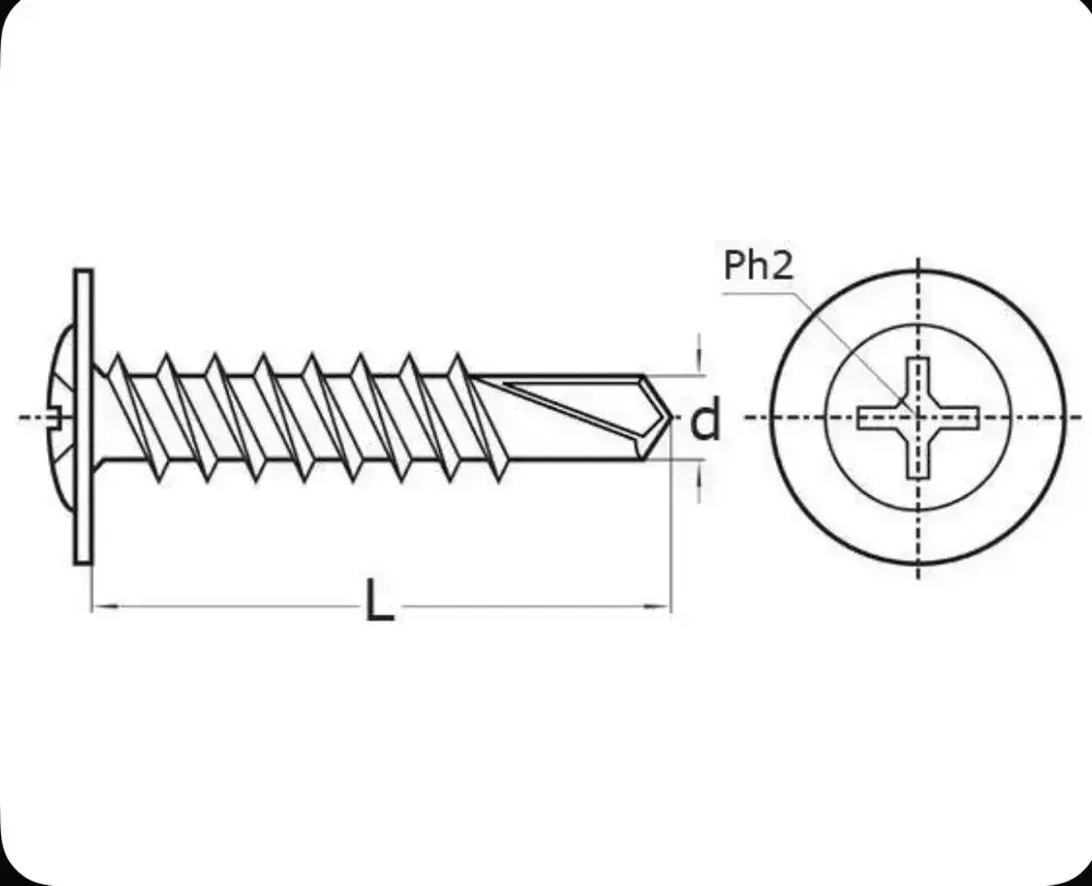 Саморез 4.2 x 25 мм 10 шт.