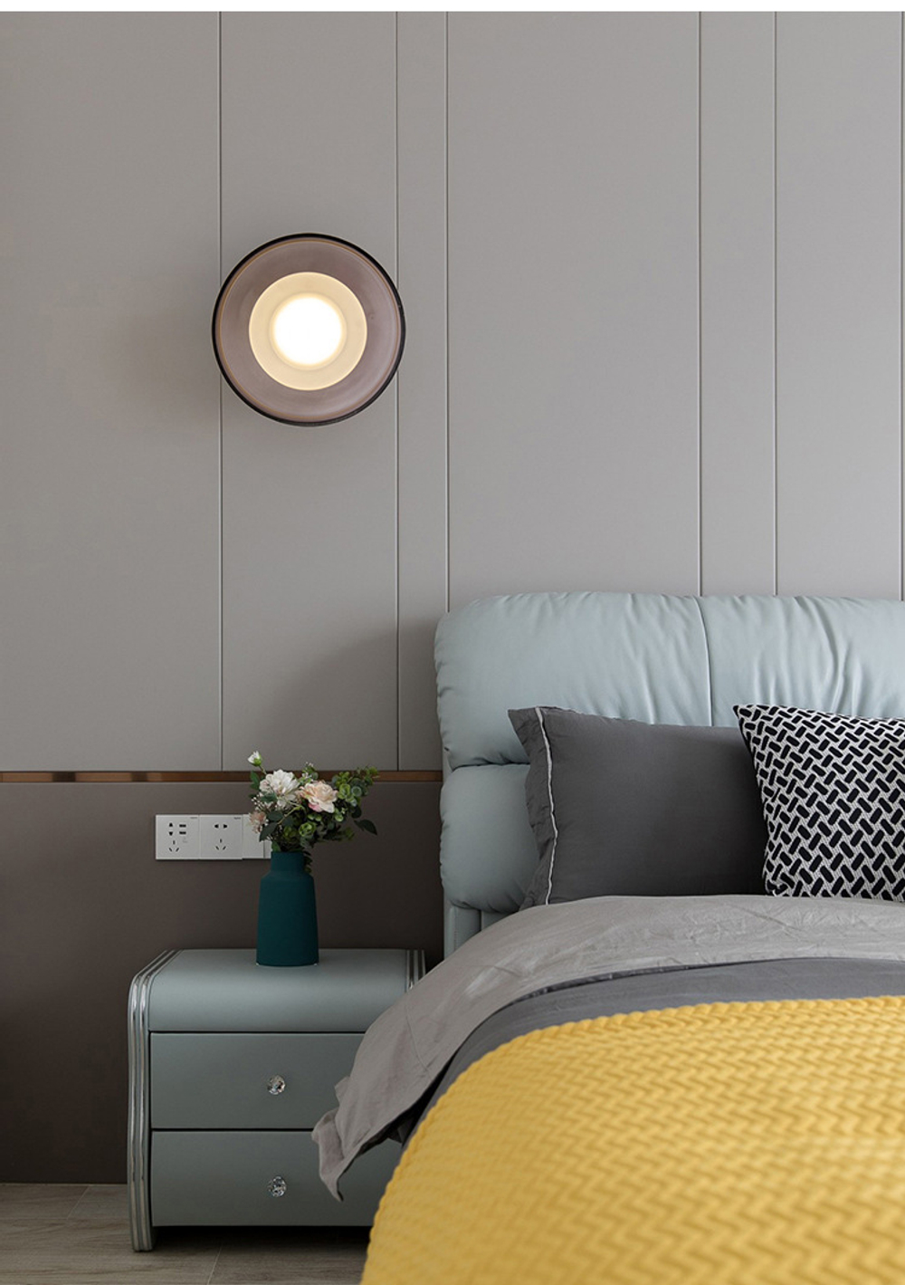 Wall design lamp  (Violet)Nansio