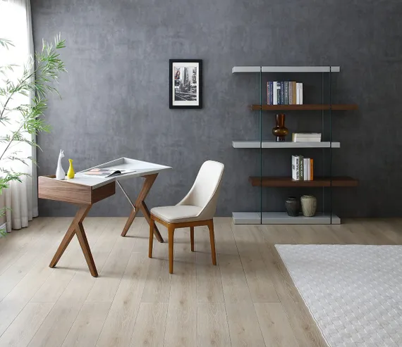 Письменный стол Mysen с выдвижным ящиком, орех