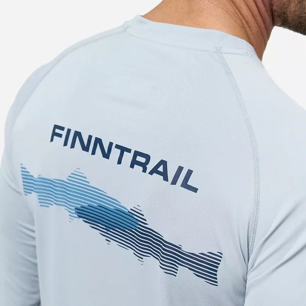 ЛОНГСЛИВ FINNTRAIL WAVE FISH GREY