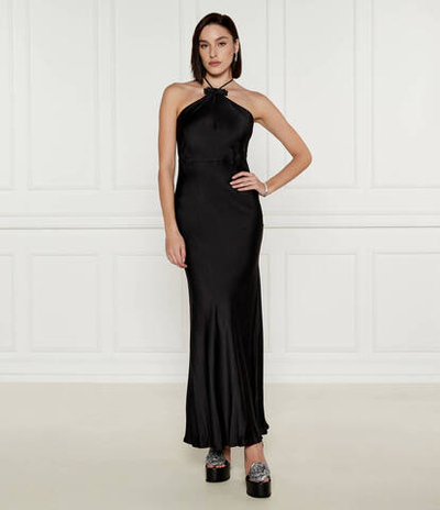 Сатиновое платье TWINSET - черный(242TT2050)