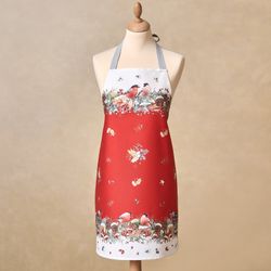ФАРТУК "МОРОЗКО. СНЕГИРИ",60Х70СМ ,100% ХЛОПОК,ТВИЛ