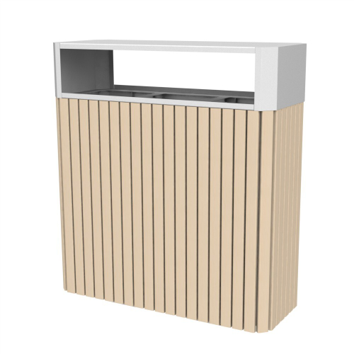 Парковая урна PO-880, 880*350*1000 мм.