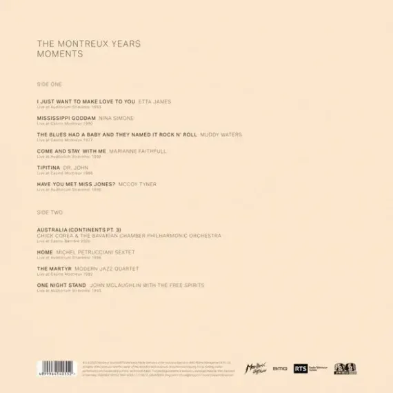 Various – Moments - The Montreux Years Volume 1 - RSD 2025 - Blue - LP