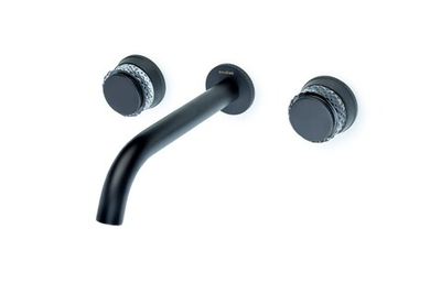 Смеситель из стены AURA на 3 отв. BLACK