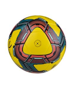 Мяч футзальный Inspire №4, желтый/черный/красный