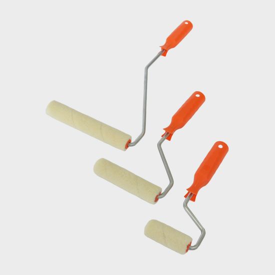 Мини валик, ширина валика 60 мм, d 15 мм, бюгель 6 мм, ворс 5 мм, велюр, ручка стандарт mini