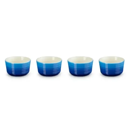 Le Creuset Набор из 4 форм для выпечки 100мл лазурный