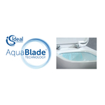 T359601 STRADA II AquaBlade® Подвесной унитаз с сидением и крышкой с функцией плавного закрытия T360101, с крепежом для полностью скрытого монтажа