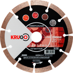 Диск алмазный сегментированный (кирпич, бетон, гранит) KRUGO 150x2,2x22,23x10mm, RSA06A