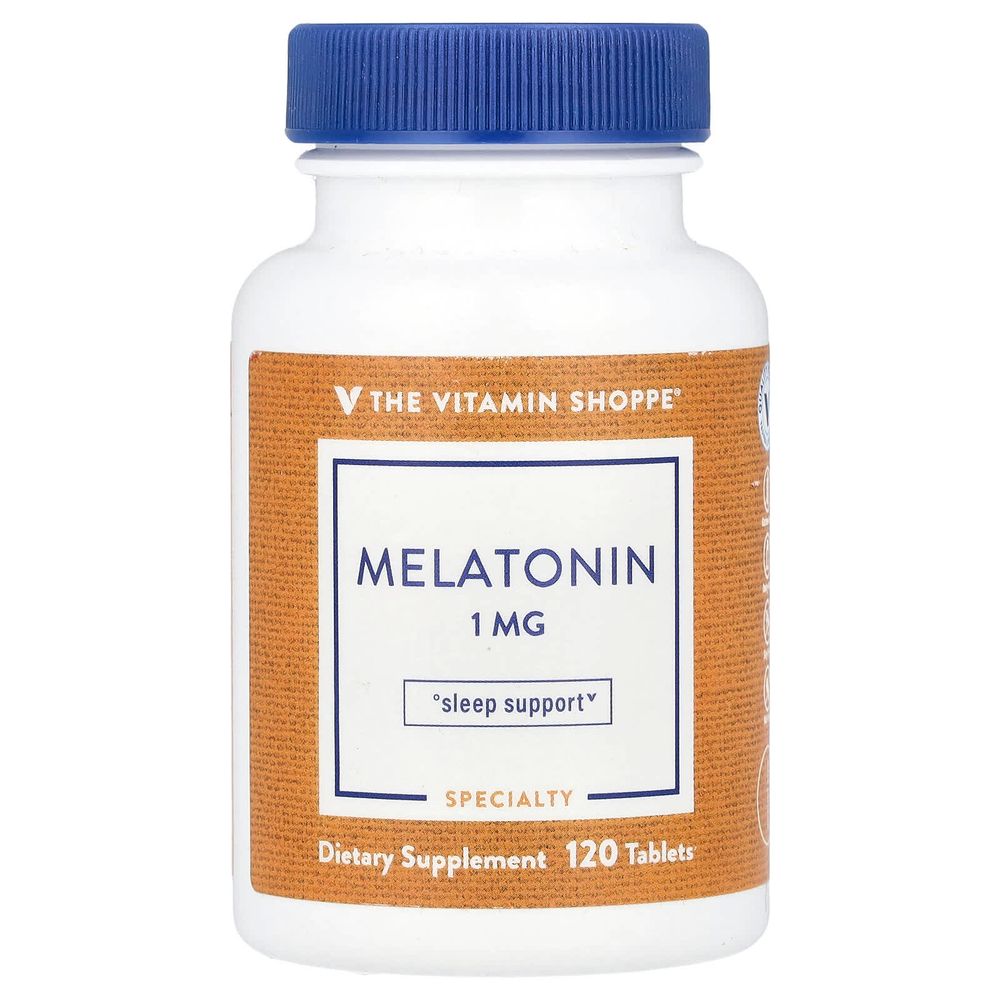 The Vitamin Shoppe, Мелатонин, 1 мг, 120 таблеток
