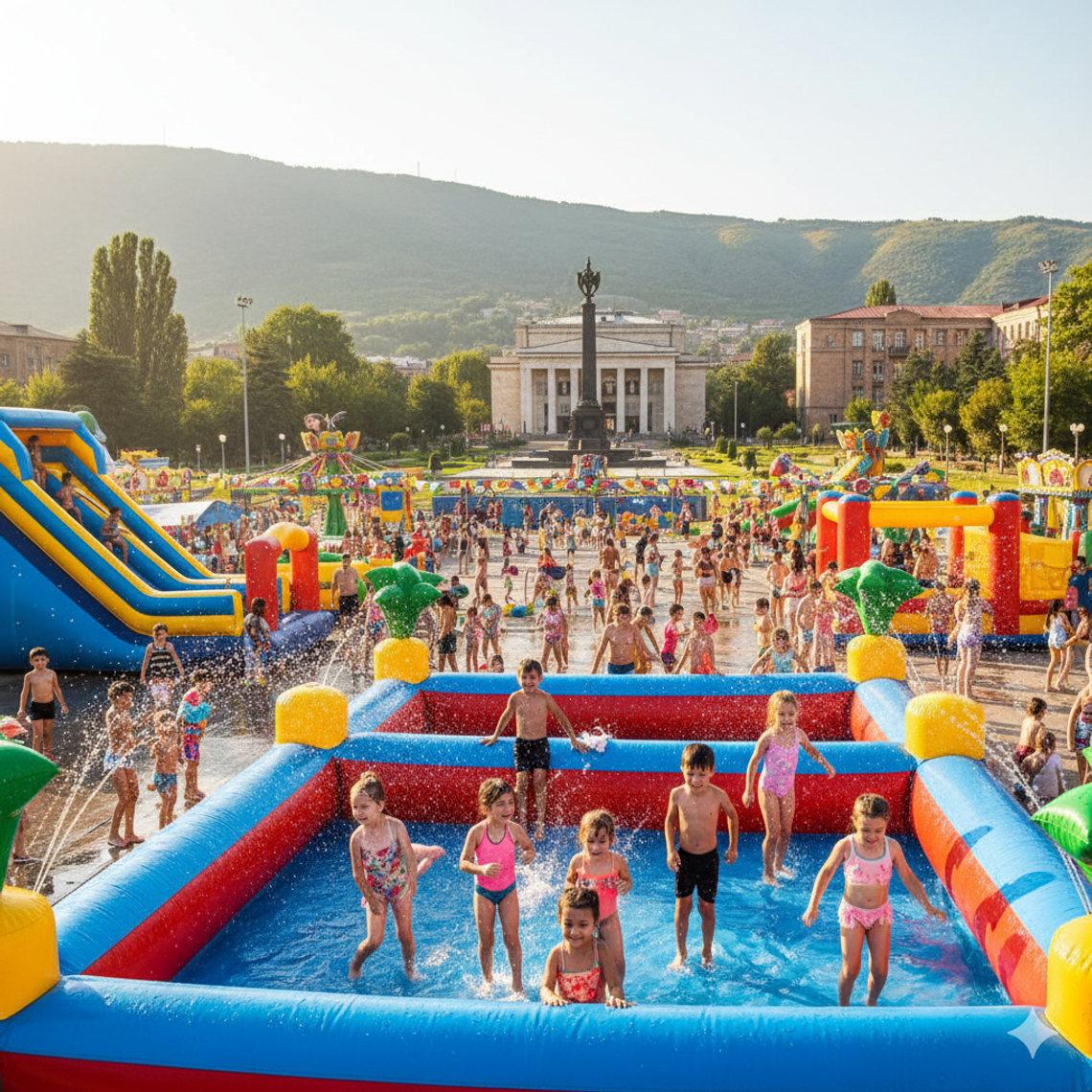 Надувной батут купить в Ванадзоре – БатутМастер 🎉