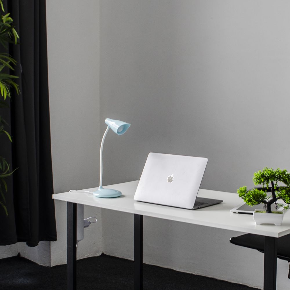 TLD-559 Blue-LED-280Lm-5000K-Dimmer Светильник настольный. 3W. Сенсорный выключатель. Голубой. ТМ Uniel