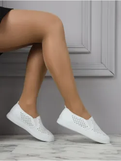 Мокасины летние с перфорацией