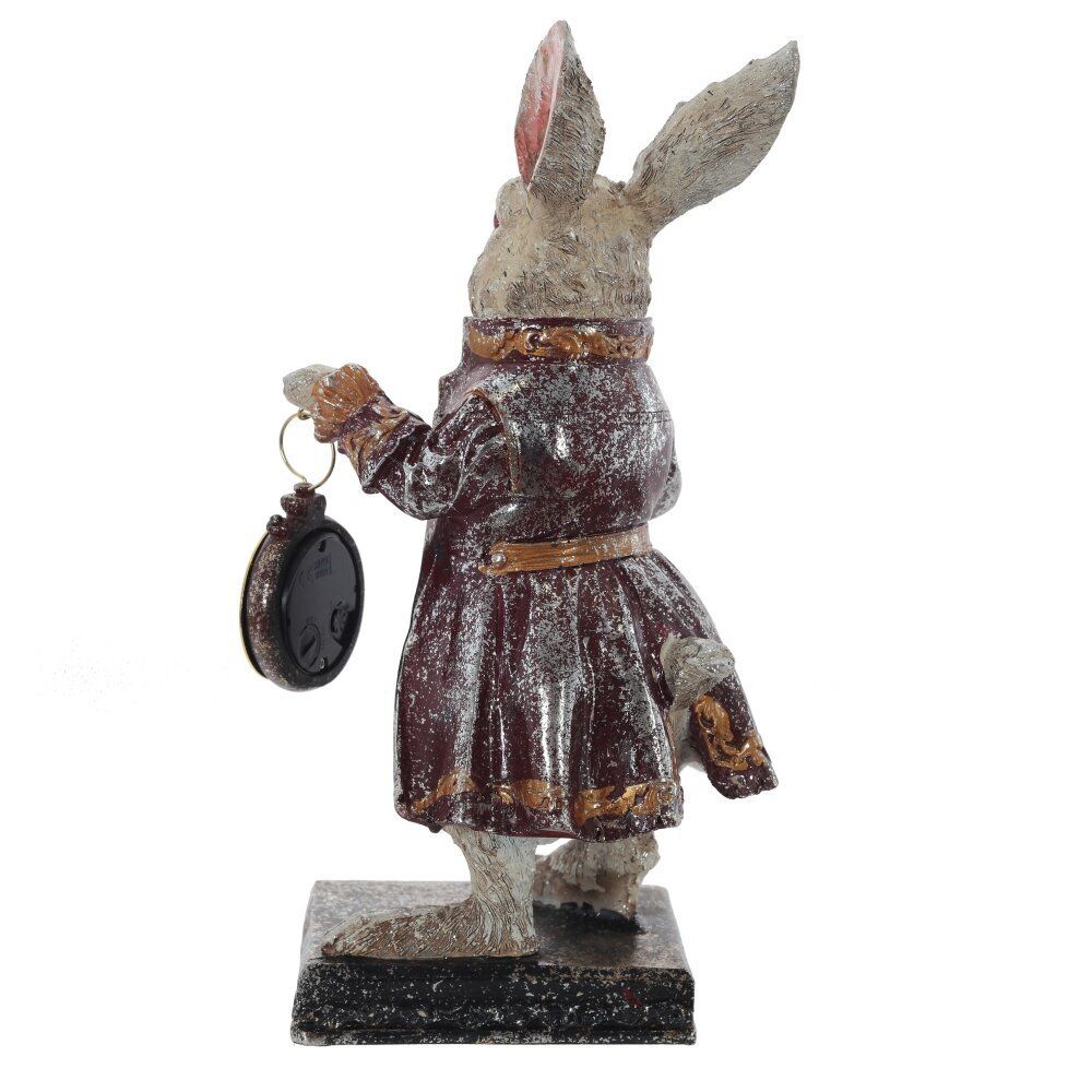 GAEM Фигурка декоративная "Кролик" с часами (LR44x1), L15 W15 H30 см