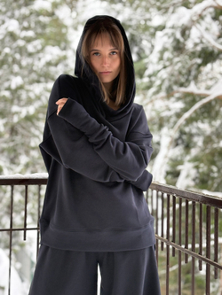 Худи /синий / унисекс / петля