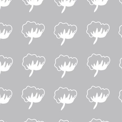 Бесшовный принт c зимней ботаникой