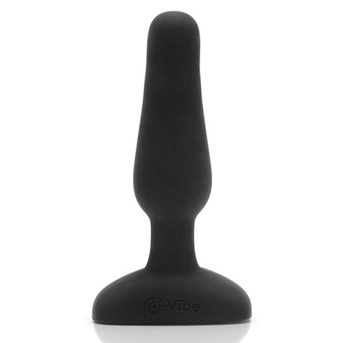 Черный анальный премиум-миниплаг 10см b-Vibe Novice Plug BV-004-BLK