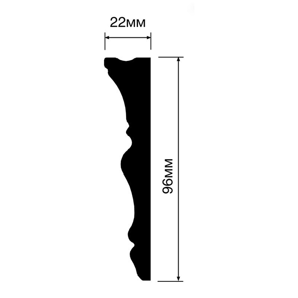 Карниз Hi Wood L1704 (96*22*2000мм)