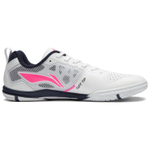 Li Ning Cushioning, Wear Resistant Low top Table Tennis Shoes Unisex White Pink