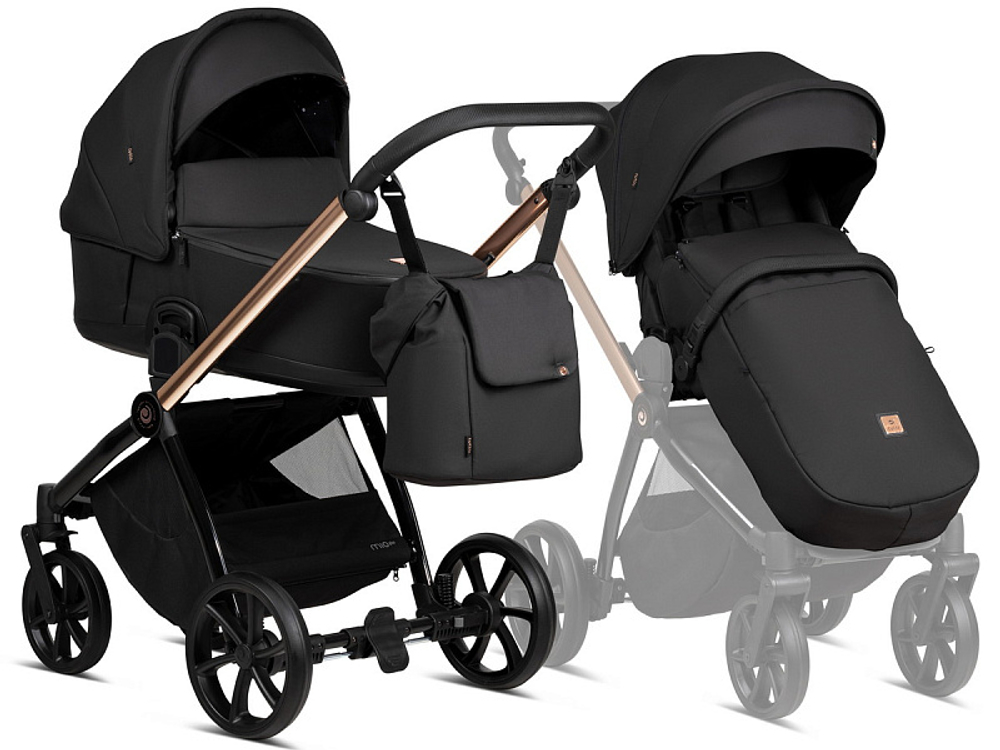 Детская коляска Tutis Mio 3 Plus Essential Black 3 в 1 292 Rose Gold