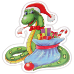 Наклейка на стекло «Змея загадка» 20*20 см