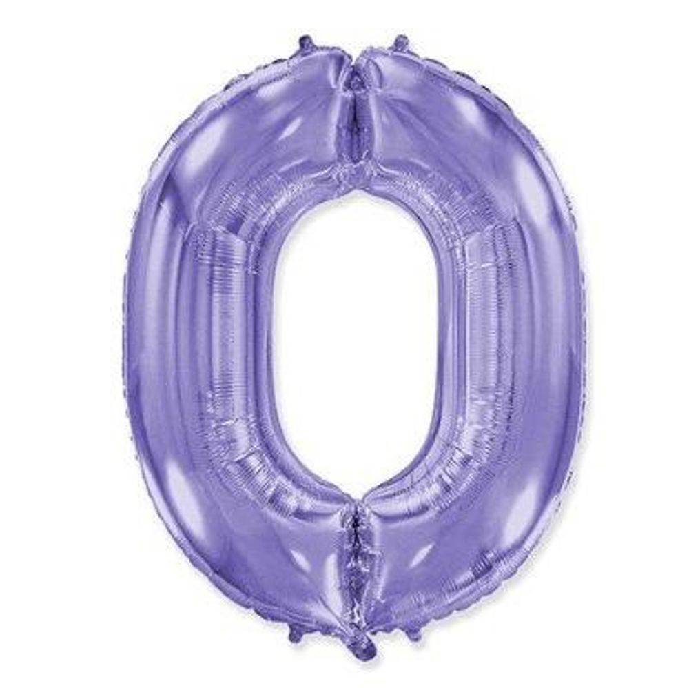 Цифра "0" Сирень