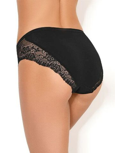 Высокие трусики с кружевом Charm (Размер: L) (Цвет: черный)