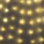 Гирлянда для дома ЗАНАВЕС «Звездное сияние» 2 м (водопад) 196 ламп LED, 7 режимов, IP-20, 220v, Теплый белый