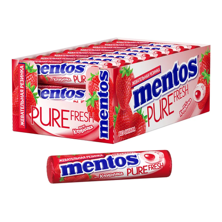 Жевательная резинка Mentos Клубника 15,5 гр