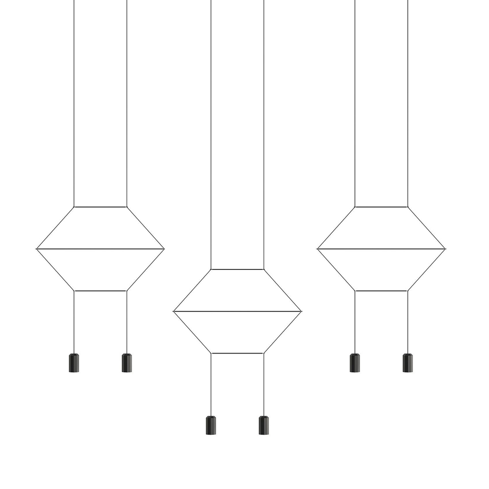Pendant design lamp  Wireflow 0326 2D by Vibia