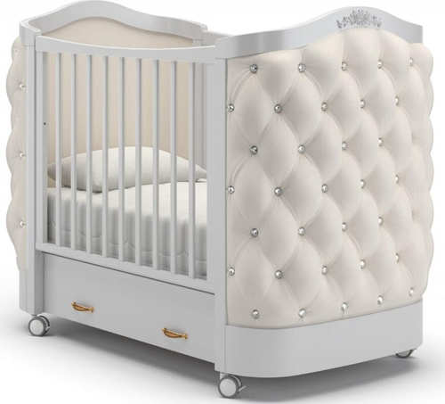 Детская кроватка Гандылян Тиффани Стразы белая ночь