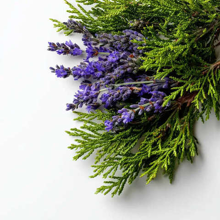 Кипарис и лаванда