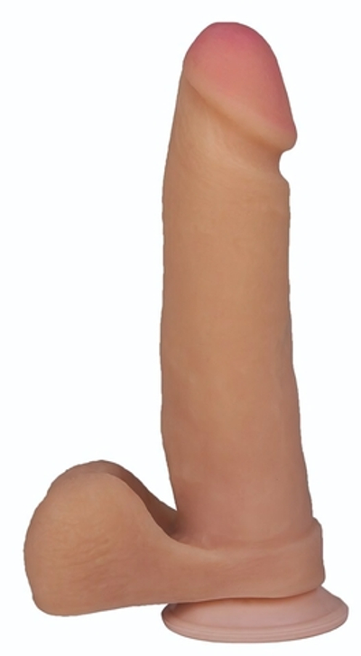 Телесный фаллоимитатор на присоске BEST COCK 8 - 22 см. (Цвет: телесный)