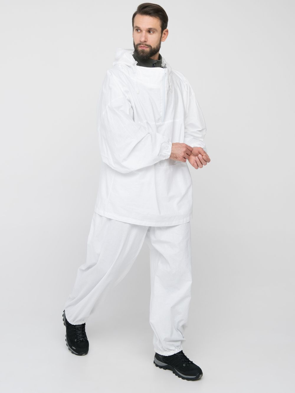 Костюм зимний маскировочный Метель ткань Бязь цвет Белый