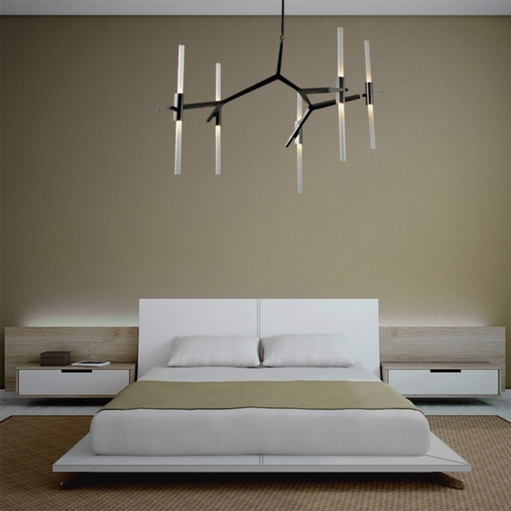 Ceiling design lamp  AGNES by Roll & Hill (10 lampshades,  Black)