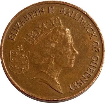 1 пенни 1997 Гернси