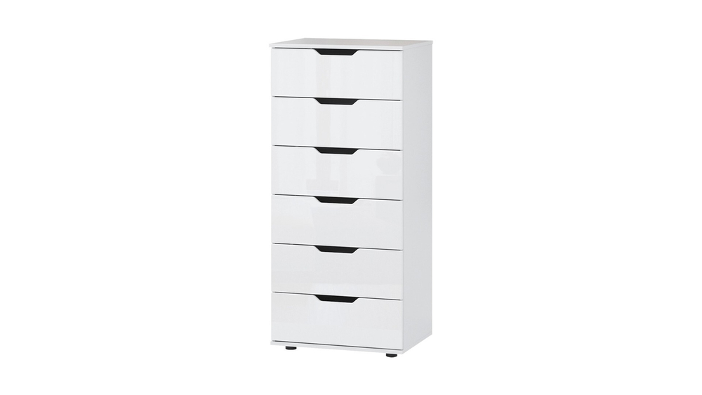 Комод Генри-18 IKEA (МДФ) Белый DM635-6 60*45*133 см, Белый   Фиеста