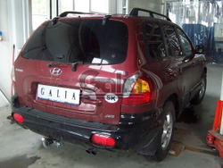 Фаркоп оцинкованный Galia H060A для Santa Fe 2001-2006, Santa Fe Classic 2007-2013(паспорт и сертификат в комплекте)(без электрики)