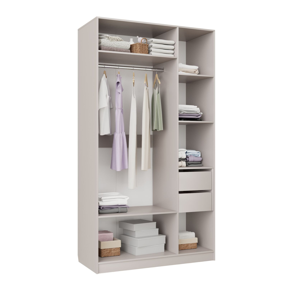 шкаф для одежды распашной Чарли №25, 120х55х220 см , цвет кашемир