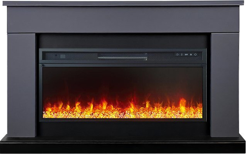 Каминокомплект Bergen (Разборный) - Серый графит (Ширина 1370 мм) с очагом Vision 42 LED