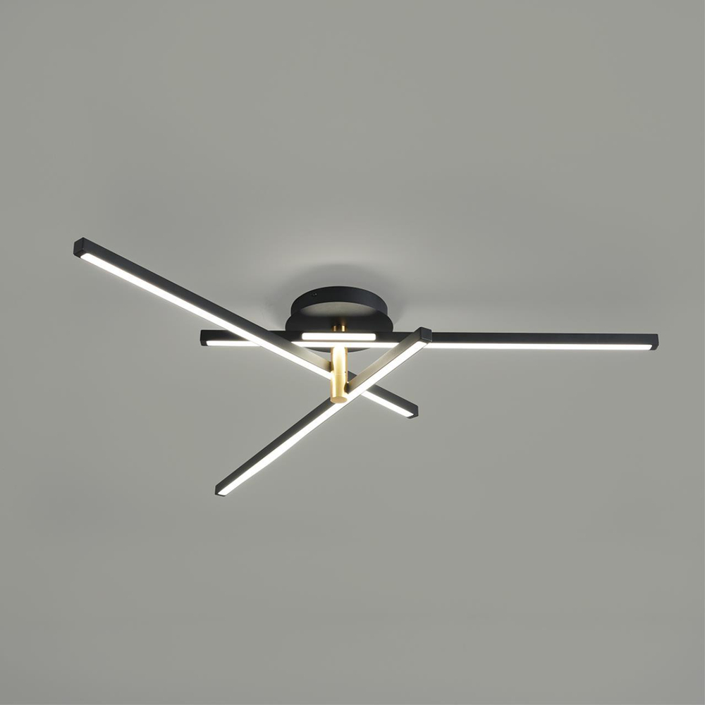 6547/56CL LEDIO LN23 232 чёрный, золотой Потолочный светильник LED 56W 4000K 2160Лм 220V PARKER