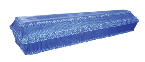 Гроб «Гофре» обитый бархатной тканью